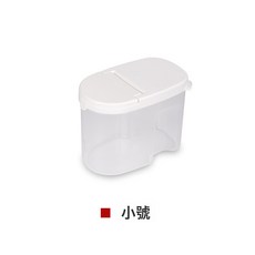 DFMEI 貓糧狗糧密封罐雜糧罐透明五穀收納盒廚房儲物罐塑料密封防潮, 1個