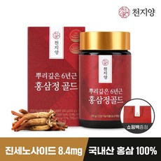 천지양 뿌리깊은 6년근 홍삼정 골드 + 쇼핑백, 250g, 1개
