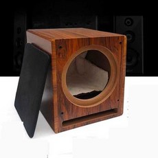 서브우퍼 케이스 원목 15인치 울림 우드 스피커 통 상자, 10인치 258MM