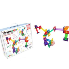 타일 블록 40pcs 유아교구 구조물 조카선물 40피스 알록달록 트랙세트