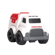 3살 아기 흰색 자동차 앰블런스 구급차 장난감 선물 아기자동차 환자이송차