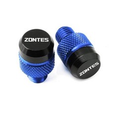 Zontes 존테스 G1125 ZT125 150D 310R 310X 350D 350E 350M 368G 368K 703T 703RR 오토바이 미러 수정 나사 홀 플러그, 3)Blue