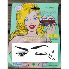 西門町發光派對屋 惡搞生日JJ咪咪蠟燭，趣味造型，派對必備，點燃歡樂氣氛，獨特設計，手工製作，生日裝飾, 1個, 咪咪