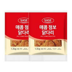 사세 매콤점보닭다리 편의점치킨, 1.3kg, 2개