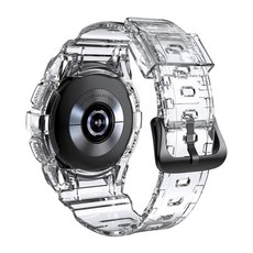 우먼스9999 갤럭시워치4 일체형 클리어 스트랩 워치4, 투명, 40mm