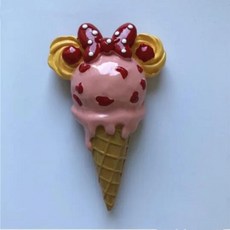 수제 그린 딸기 밀크 초콜릿 아이스크림 냉장고 자석 관광 기념품 스티커 선물, 4. 006