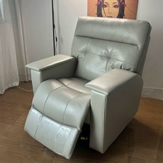 리클라이너 패디 의자 미용실 바버샵 네일샵 침대형 모던, 수동 175 속눈썹 케어, 베이지그레이 나노 테크놀로지 가죽