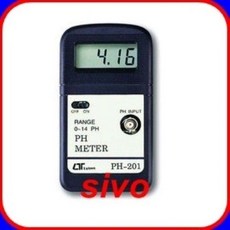 Lutron PH-201 迷你酸鹼計 0-14 PH 測量範圍 ±0.1PH 精確度, 1個
