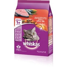 偉嘉Whiskas 貓飼料 高適口性 貓主食 貓乾糧, 蝦, 1.2kg, 1包