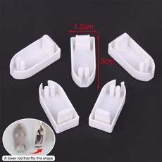롤러 블라인드 용 5Pcs 플라스틱 엔드 캡 PVC 하단 레일 씰링 플러그 캡 슬리브 미끄럼 방지 핸드 풀 커튼