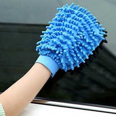 위월천 극세사 손세차 걸레 장갑(색상랜덤) 세차미트 청소용장갑 세차장비 청소장갑