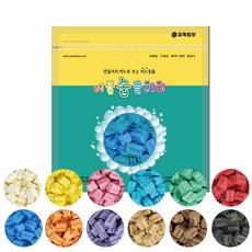 [꼬메빔보] #향기 버블솝플레이 500g 비누클레이 12색, 빨강