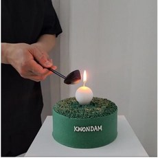 권담 골프공초 3개 미니골프채 한셋트 생일초 케이크초 파티초, 미니골프채+골프공초3개셋트