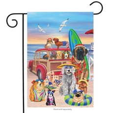 Briarwood Lane Dog Days of Summer Garden Flag, 16 - 개 일