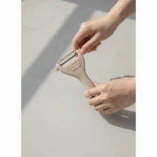 STC 비비드 컬러 야채 감자칼 주방용 필러 껍질 제거기, 1개, 아이보리(실버)