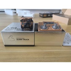 초소형 RC 트럭 중장비 미니 굴삭기 RC 덤프트럭 포크레인, 164 소형 덤프트럭, 1개