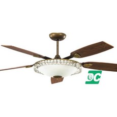 吊扇60吋 水晶燈 DC吊扇 直流變頻 吊扇燈 仿古 遙控 台灣製造