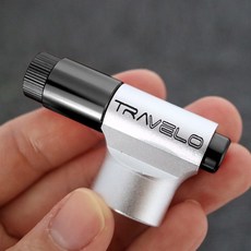 TRVL 一鍵式自行車CO2充氣嘴, 1個, 黑色