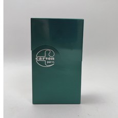 匠斗煙具 Carven 香菸盒【磁吸蓋 金屬防撞】鋁合金磁吸菸盒 金屬菸盒 防壓菸盒 名片盒 卡片匣, 綠, 1個