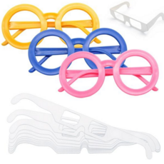 안경만들기 종이안경테 그리기안경 작품안경테, 작품안경테-파랑