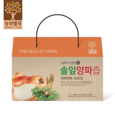 [농부별곡] 농부가 만든 솔잎양파즙 100ml*30포., 선택옵션, 1개, 상세페이지 참조