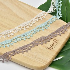 케미컬 레이스 모티브 크라운 3종 폭 2.2cm 5마 1set, 민트, 1개