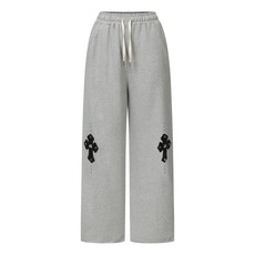 MUCENT 모엔 크로스 레더 패치 스웻 팬츠 남녀공용 (2컬러)