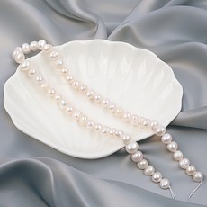 담수진주 구슬 못난이 양식 진주알 핵 천연진주 반지 팔찌 목걸이 만들기 DIY, 둥근양식진주10-11mm(1줄)