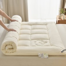 母嬰級A類新疆棉純棉加厚床墊/床褥子，學生宿舍用, 白色,120*200cm4斤, 1個