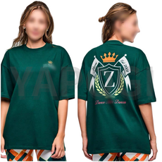 YAPOGI ZW줌바룩 헬스복 캐주얼 트레이닝복 댄스 체조 상의 요가복 라운드 스포츠 루즈핏 반팔 티셔츠방송댄스복 줌바댄스복 에어로빅복