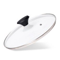 러브쿡 다용도 심플타원 유리뚜껑, 1개, 18cm