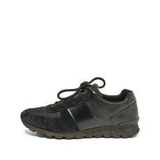 프라다 중고 레더 패널 스니커즈