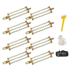 향상된 제동 안전을 위한 프리미엄 겨울 타이어 체인 기계식 텐셔너, 03 145to195mm, 01 빠른