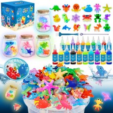 매직 야광 젤 물 요정 아쿠아 DIY 엘프 18종 몰드 100ml 스퀴시 키트