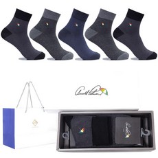 아놀드파마 5족구성 쇼핑백 남자양말선물세트 SM002 단목 신사양말세트 867099