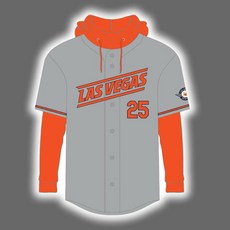 Las Vegas Aviators 25 號 假兩件式連帽棒球球衣
