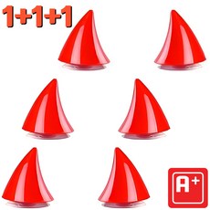 알탱고 [1+1+1]귀여운 악마 뿔(소형) 헬멧 부착형 레포츠용 선물용, 레드[1+1+1]
