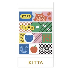 KING JIM KITTA 裝飾和紙膠帶, 1個, 骰子遊戲