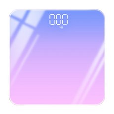 카니아 기분좋은 체중계 26cm 배터리 타입, 그라데이션 퍼플 화이트 라이트, 1개