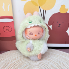 앤쏘홈 라부부옷 인형옷 소품 원피스 (인형미포함), 그린공룡 SET