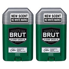 브룻 더 에센스 오브 맨 데오도란트 클리어 쉴드, 63g, 2개