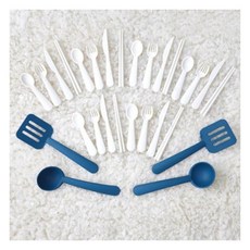 유아기관 식사 예절놀이 커트러리 세트 창의력발달 디저트놀이용 식당놀이 가정보육, 1개, 혼합색상