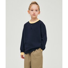 스탠다드 키즈 STANDARD KIDS 헨리 넥 링거 긴소매 티셔츠 [네이비] MKFTL3K02-NA 684575