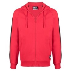 디젤 디젤 사이드 로고 프린트 디테일 후디