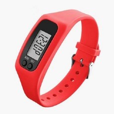 無品牌 多功能計步器 電子計數器 手錶 手環, 1個, 紅色