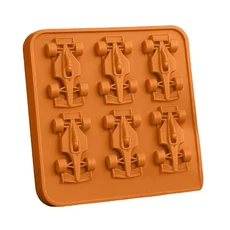 F1 자동차 얼음 냉동고용 큐브 트레이 용기 파티 바용 6구 포뮬러 레이싱카 실리콘 몰드, D