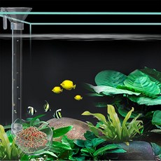 뉴우즈 어항 투명 먹이 급여통 물고기밥, 22cm