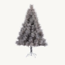 灰色高級松針聖誕樹，高密度仿真聖誕樹，節慶裝飾首選, 灰色,