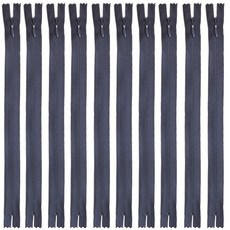 25cm 콘솔지퍼 10인치 콘실지퍼 숨은지퍼, 10개, 네이비(233)