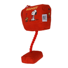 Kashima 史努比信箱造型寵物玩具 狗玩具 貓玩具 超柔海綿 耐咬 發聲, 紅、白, 1個